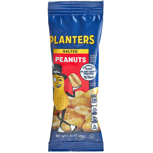 Planters Roasted Salted Peanuts 1.75 oz. Pouch