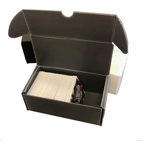 400 Count Plastic Storage Card Box Gray