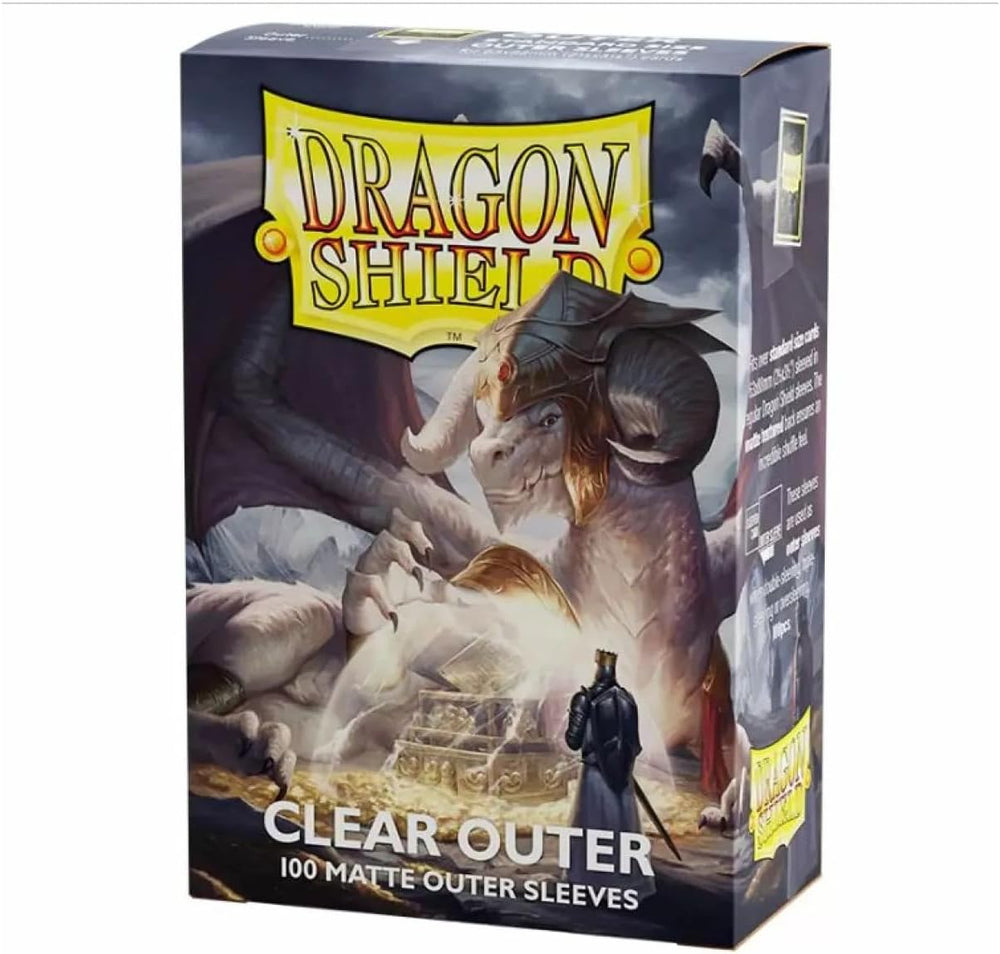 Dragon Shield Matte Outer Sleeves - Clear (100-Pack) - Dragon Shield Card Sleeves