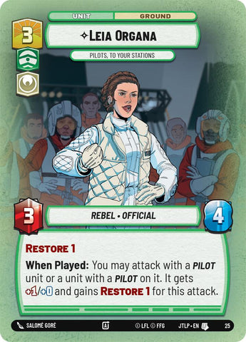 Leia Organa - Pilots, To Your Stations (25) (25) [Jump to Lightspeed: Weekly Play]