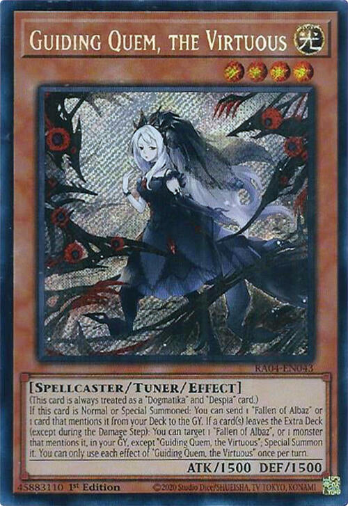 Guiding Quem, the Virtuous [RA04-EN043] Secret Rare