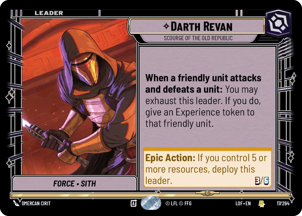 Darth Revan - Scourge of the Old Republic (017/264) (017/264) [Legends of the Force]