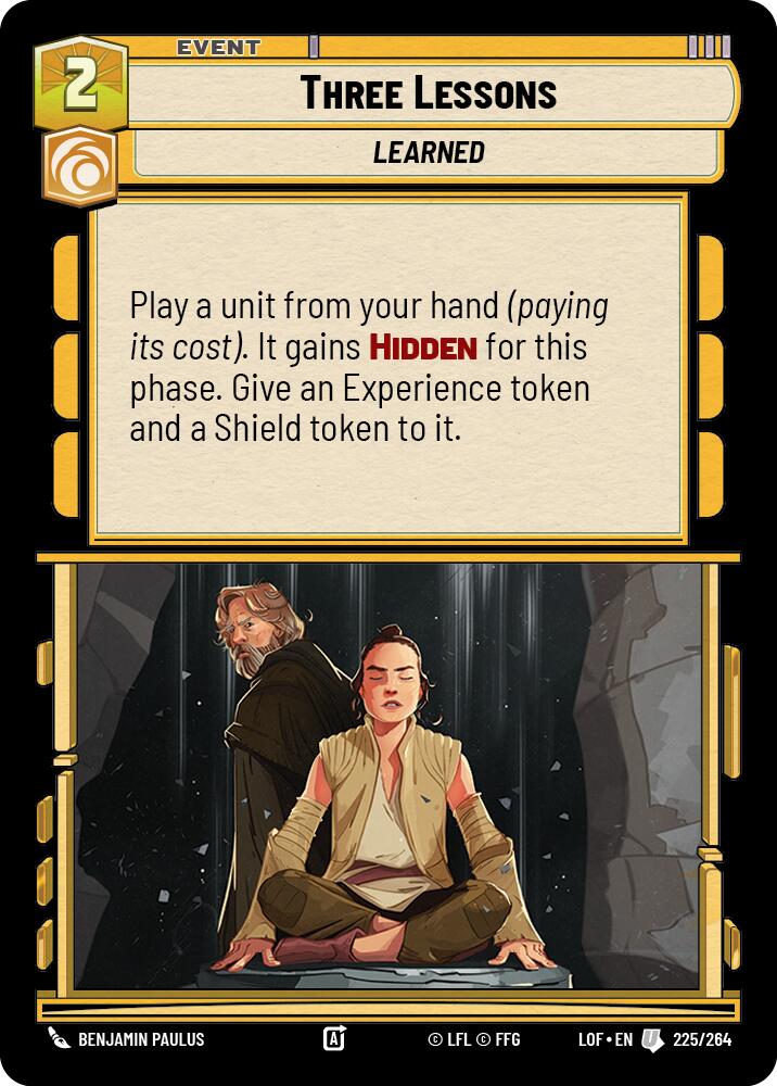Three Lessons (225/264) (225/264) [Legends of the Force]