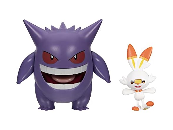 Pokemon Battle Figure Gengar & Scorbunny Exclusive 3-Inch Mini Figure 2-Pack