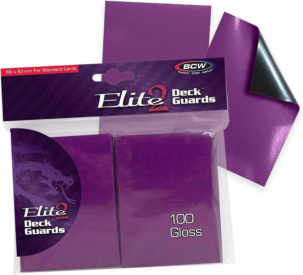 BCW Elite 2 Gloss Card Sleeves – Mulberry