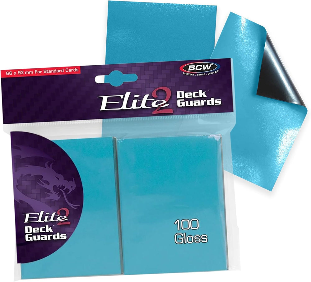 BCW Elite2 Glossy Card Sleeves – Azure
