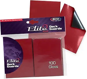 BCW Elite2 Glossy Card Sleeves – Red