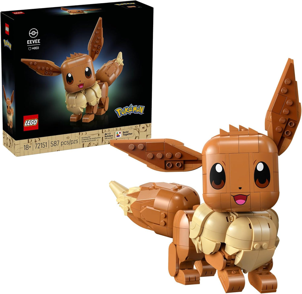 LEGO Pokémon Eevee - Collectible Building Set for Adults, Ages 18+ - Posable Pokémon Figure for Display