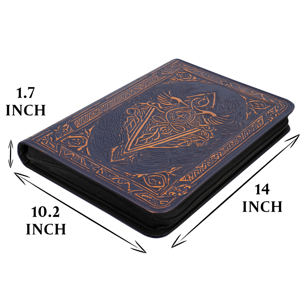 TCG Faux-Leather Trading Card Binder - Blue