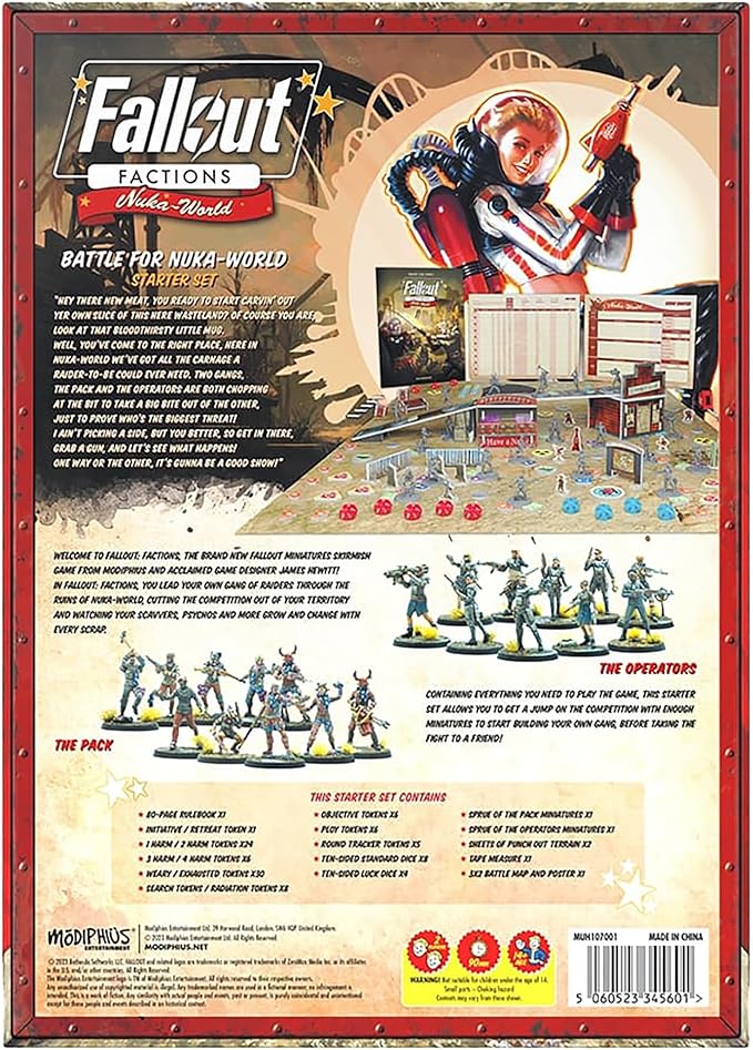 Modiphius Entertainment: Fallout: Factions - Battle for Nuka-World Starter Set
