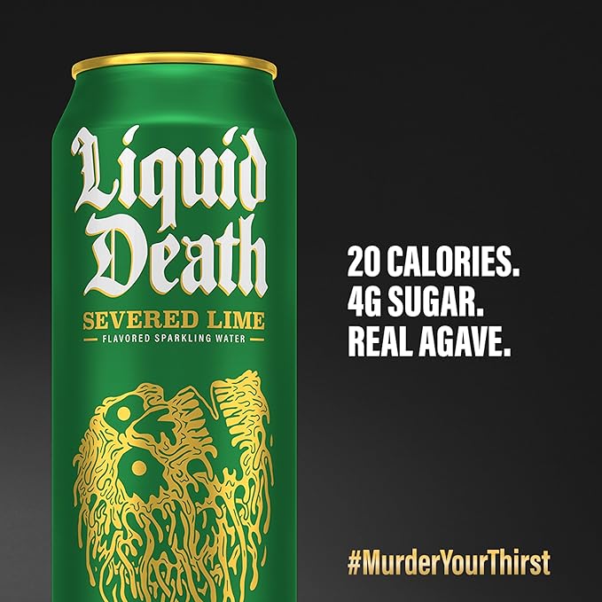 Liquid Death, Severed Lime Sparkling Water