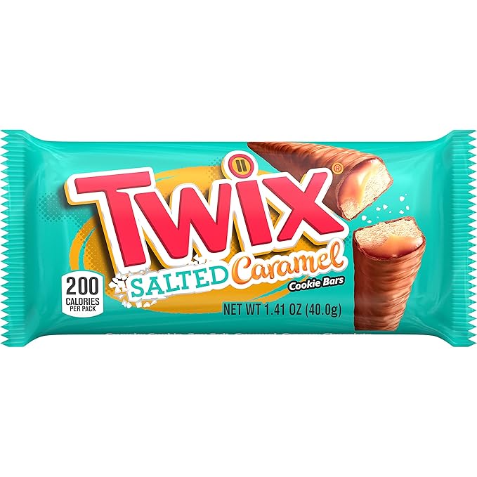 TWIX Full Size Salted Caramel Chocolate Cookie Bars
