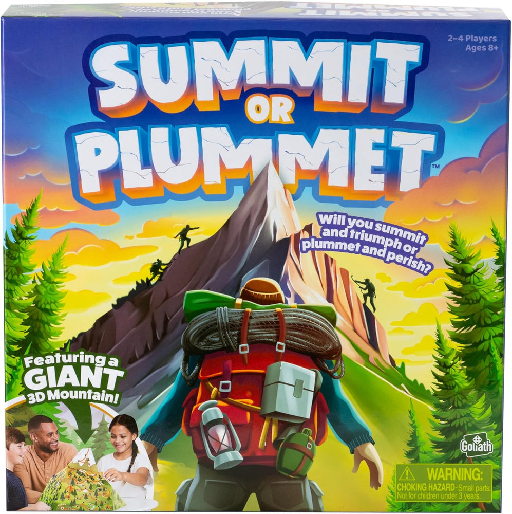 Goliath Summit or Plummet Game | Includes A Giant 13-Inch Tall 3D Mountain