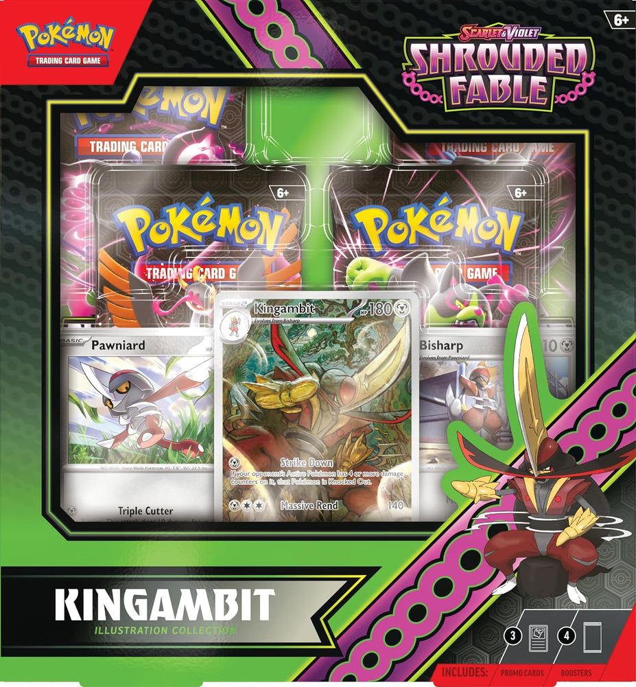 Pokemon TCG: Scarlet & Violet 6.5 Shrouded Fable- Kingambit Illustration Collection Case