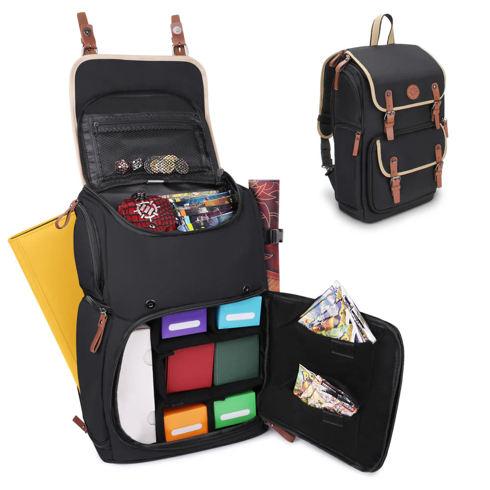ENHANCE Full-Size Trading Card Storage Box Backpack for Playing Card Case