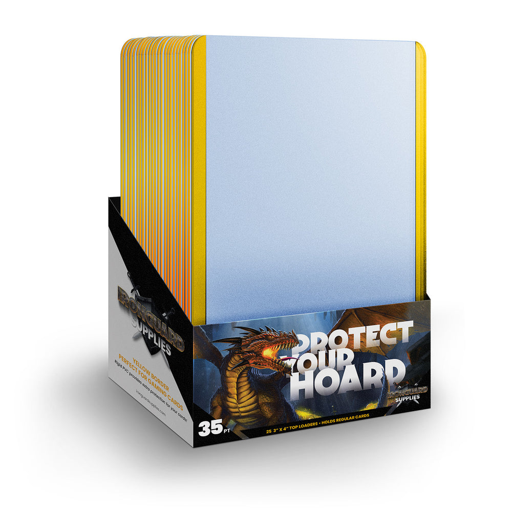 Gaming Toploader - Yellow Border