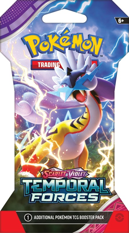 Pokemon Scarlet and Violet 5 Temporal Forces Sleeved Booster