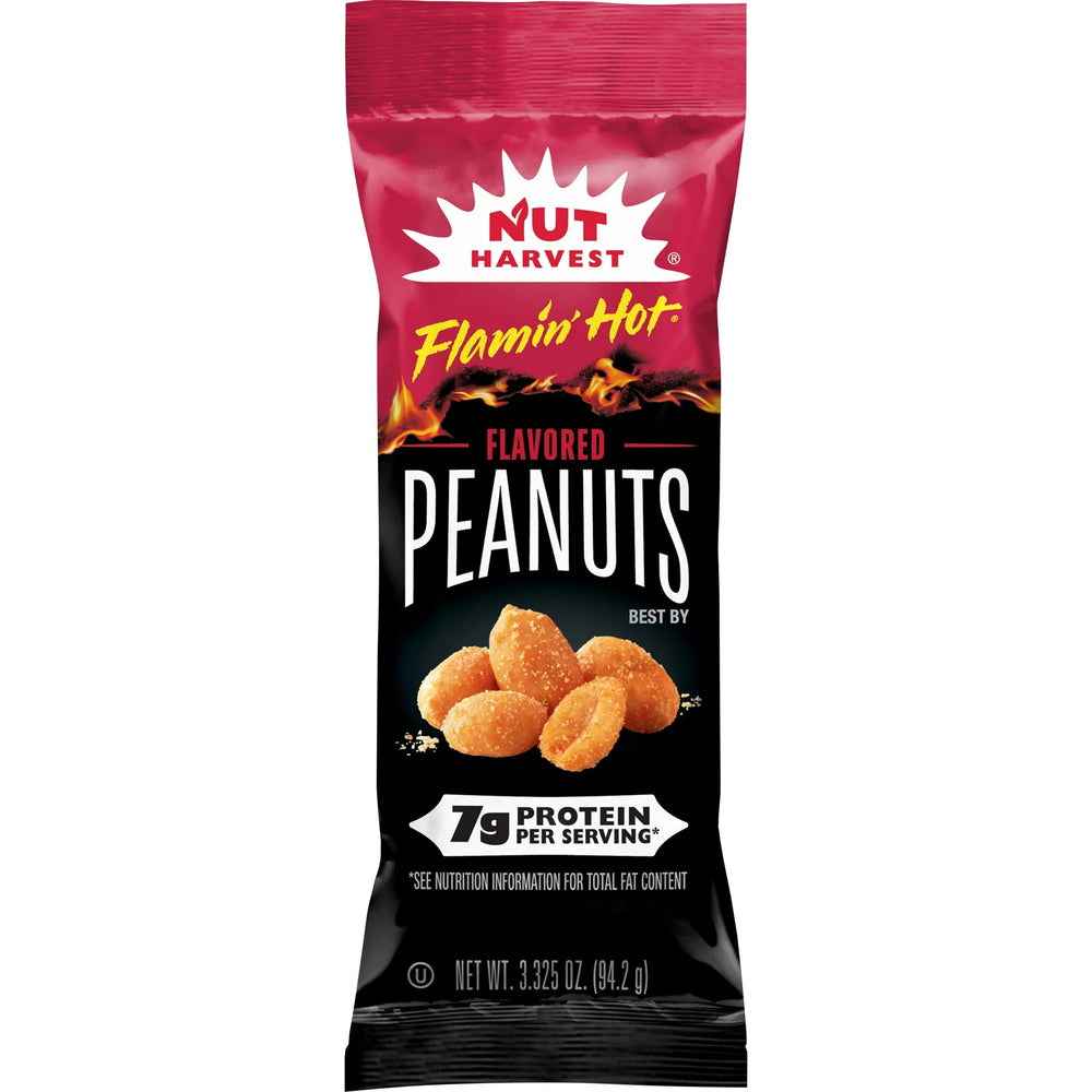 NUT HARVEST FLAMIN HOT PEANUTS