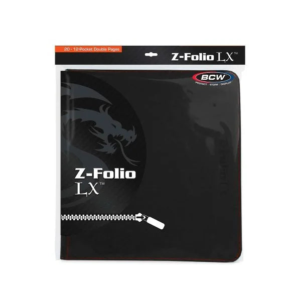 Zipper Folio 12-Pocket - LX - Black