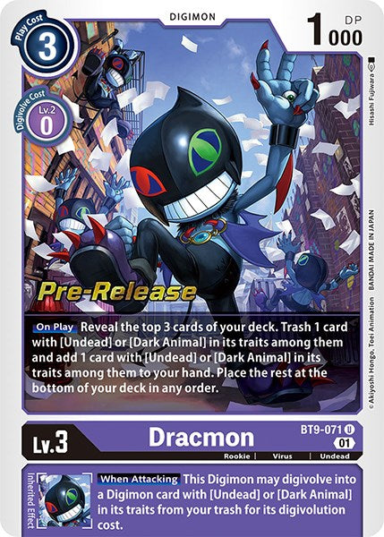 Dracmon [BT9-071] [X Record Pre-Release Promos]
