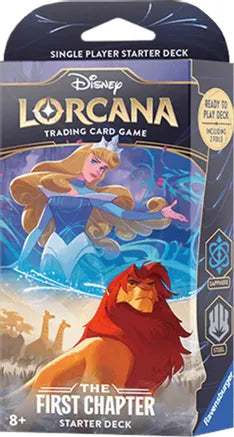 Lorcana Trading Card Game Starter Deck Sapphire/Steel