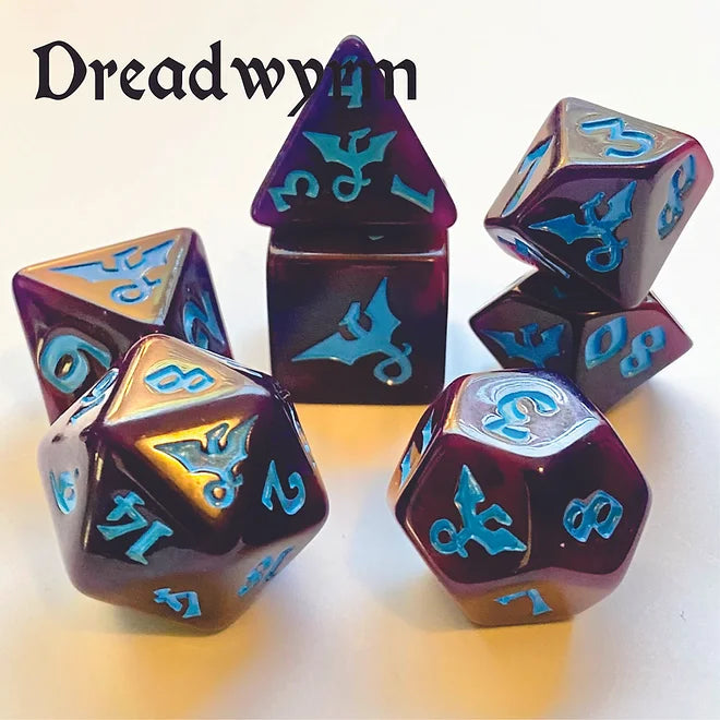 Swirl Dragon Dreadwyrm Dice Set (7)