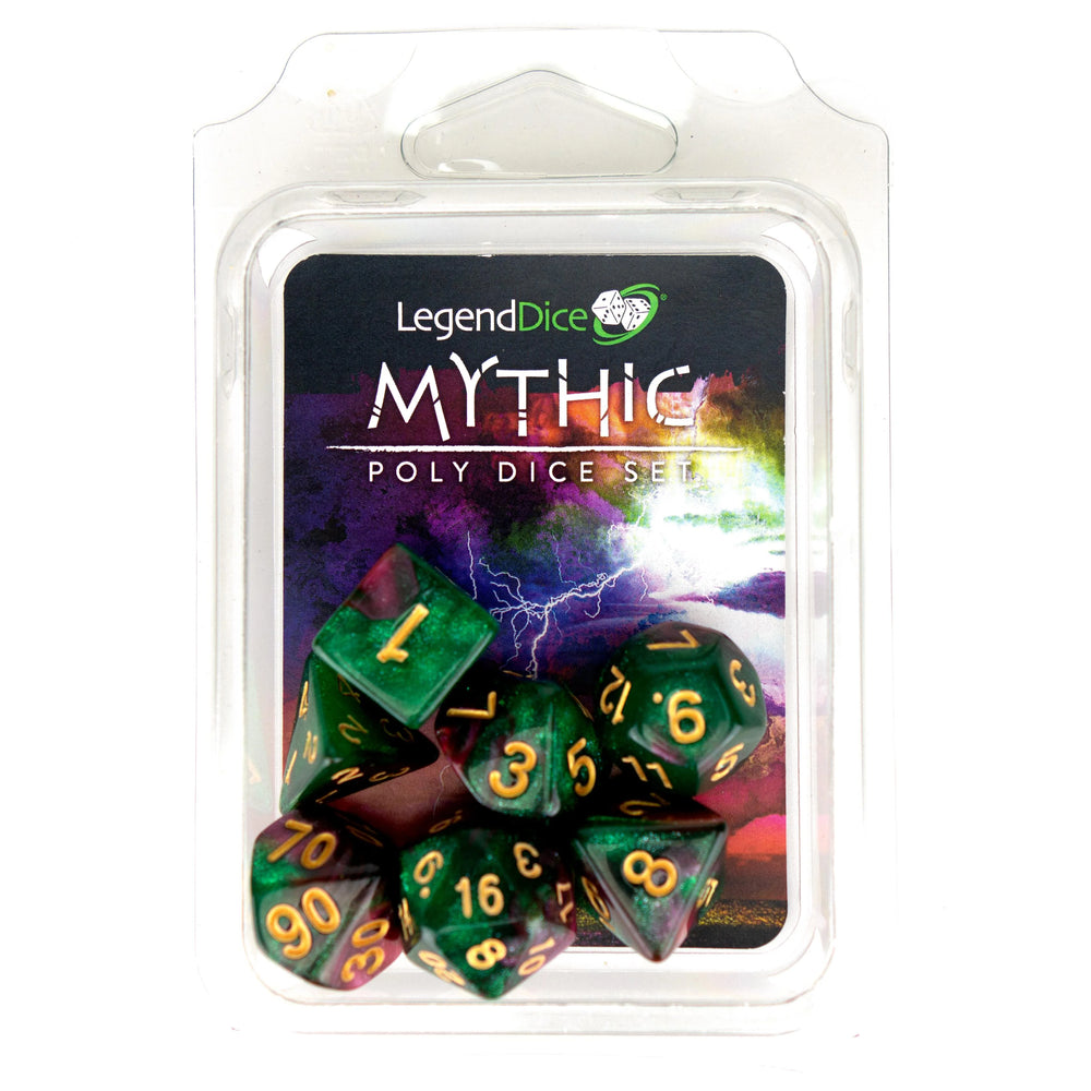 LegendDice Mythic Poly Dice Set Clamshell