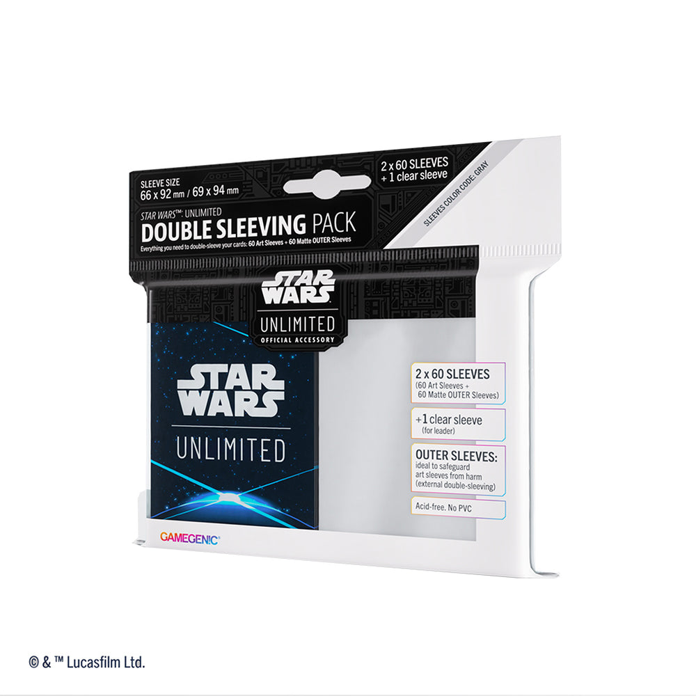 STAR WARS: UNLIMITED ART SLEEVES DOUBLE SLEEVING PACK - SPACE BLUE