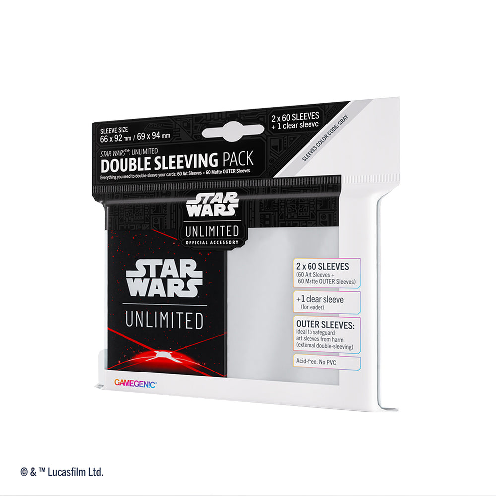 STAR WARS: UNLIMITED ART SLEEVES DOUBLE SLEEVING PACK - SPACE RED