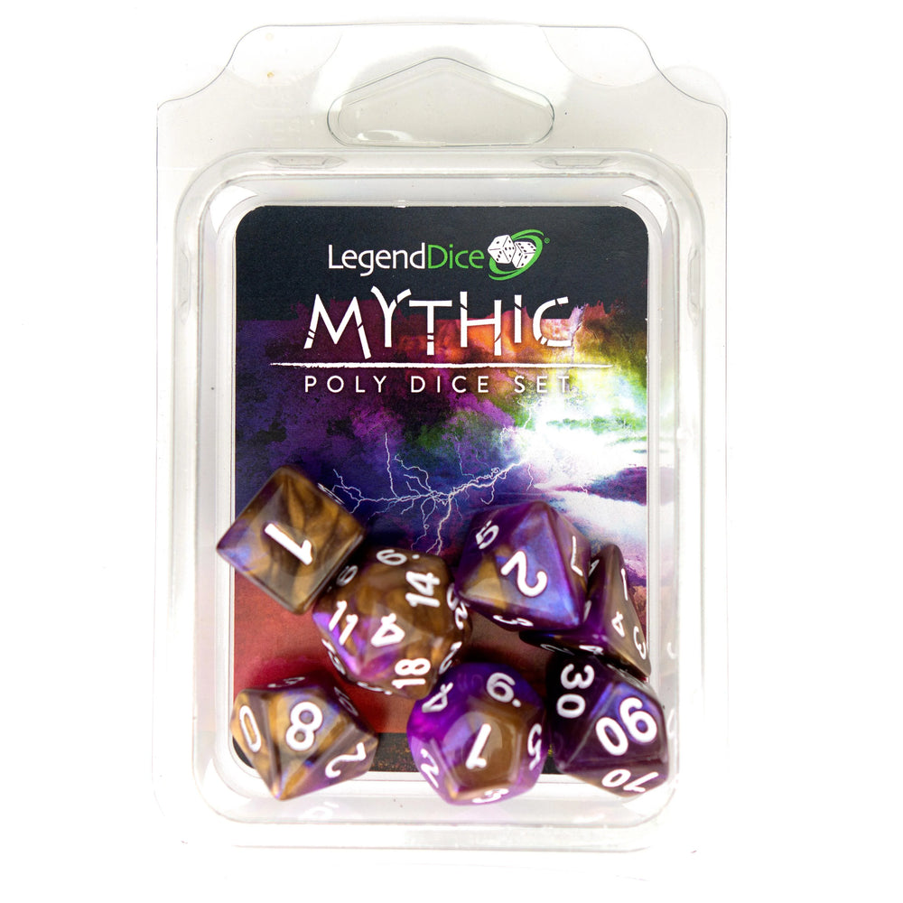 LegendDice Mythic Poly Dice Set Clamshell