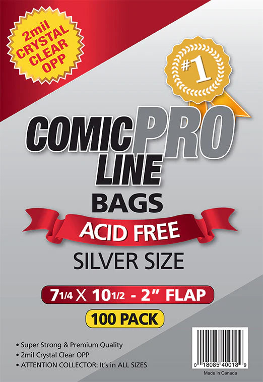 Silver Age - 7 1/4" x 10 1/2" with 2" flap