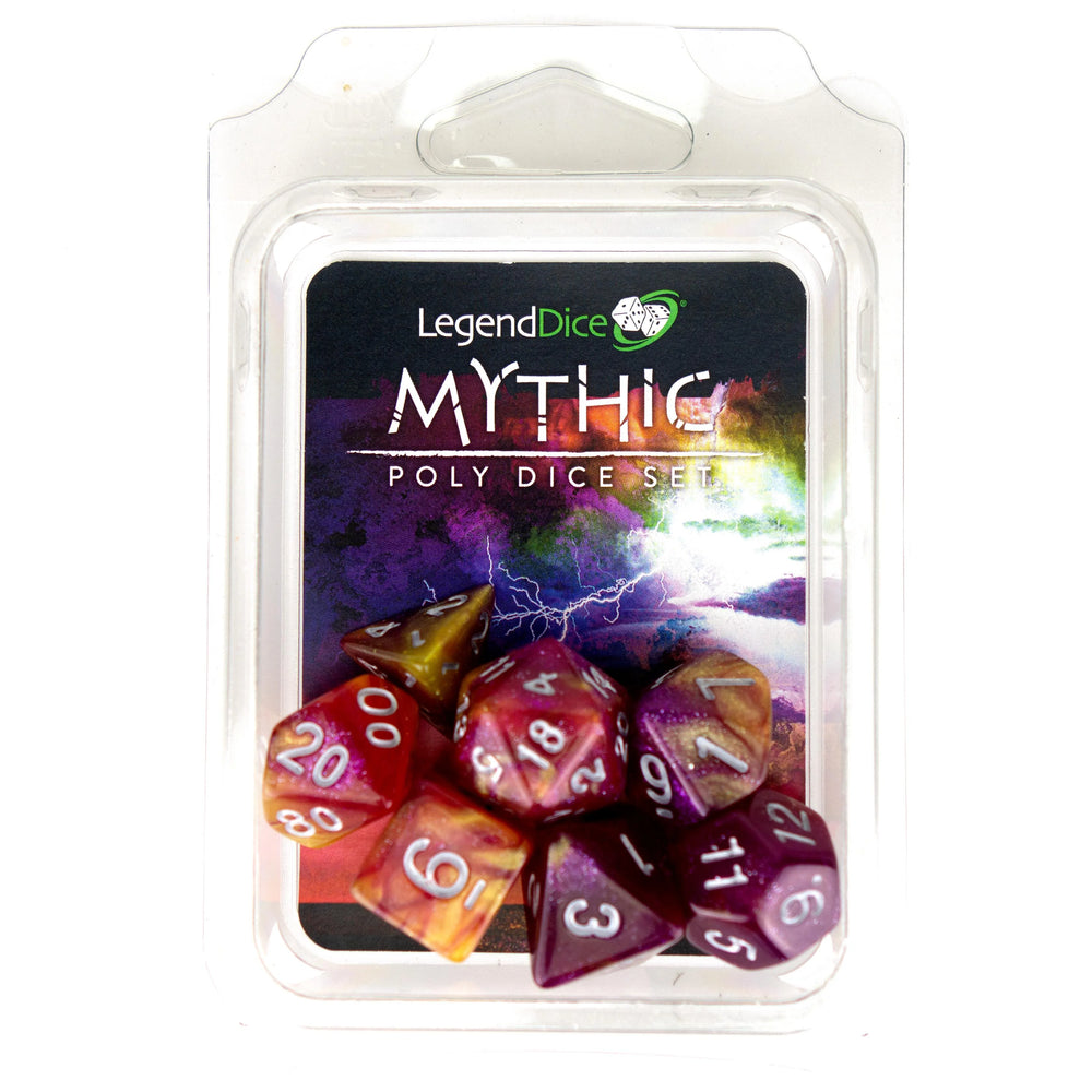 LegendDice Mythic Poly Dice Set Clamshell