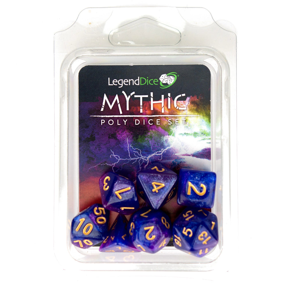 LegendDice Mythic Poly Dice Set Clamshell